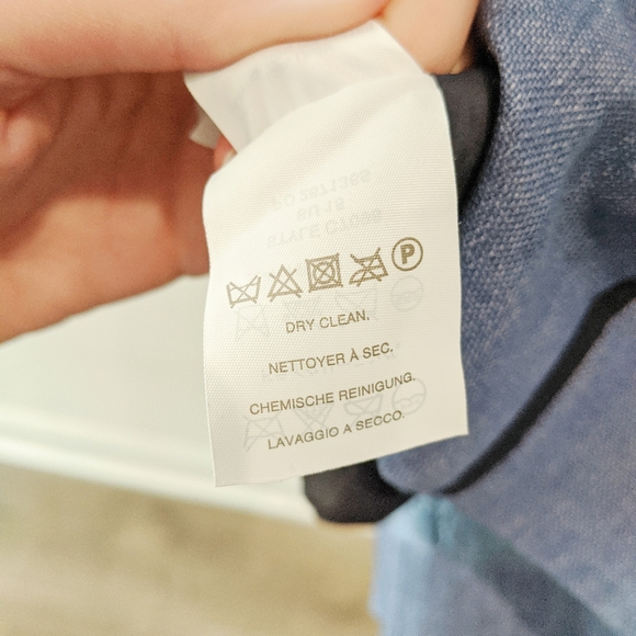 J. Crew going places 70s Lenin blue dress size 4 - Picture 4 of 5